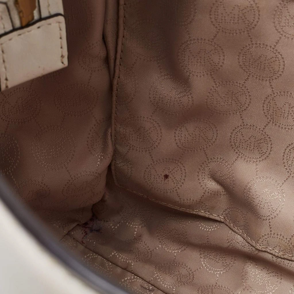 Michael Kors MICHAEL Michael Kors White Leather Hamilton East West Tote 21