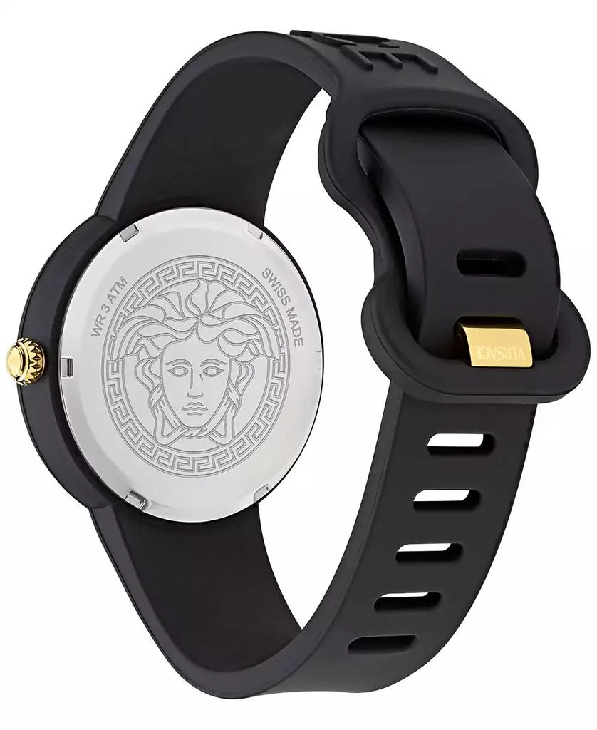 Versace Women's Swiss V-Pop Black Silicone Strap Watch 39mm 4