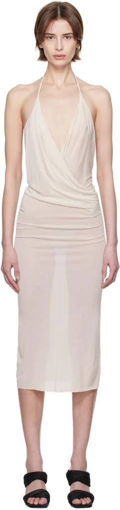 Rick Owens Off-White Hollywood Draped Dress 1