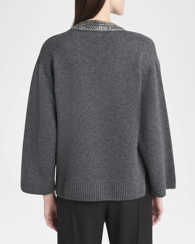 Tom Ford Embellished V-Neck Cashmere Sweater 3