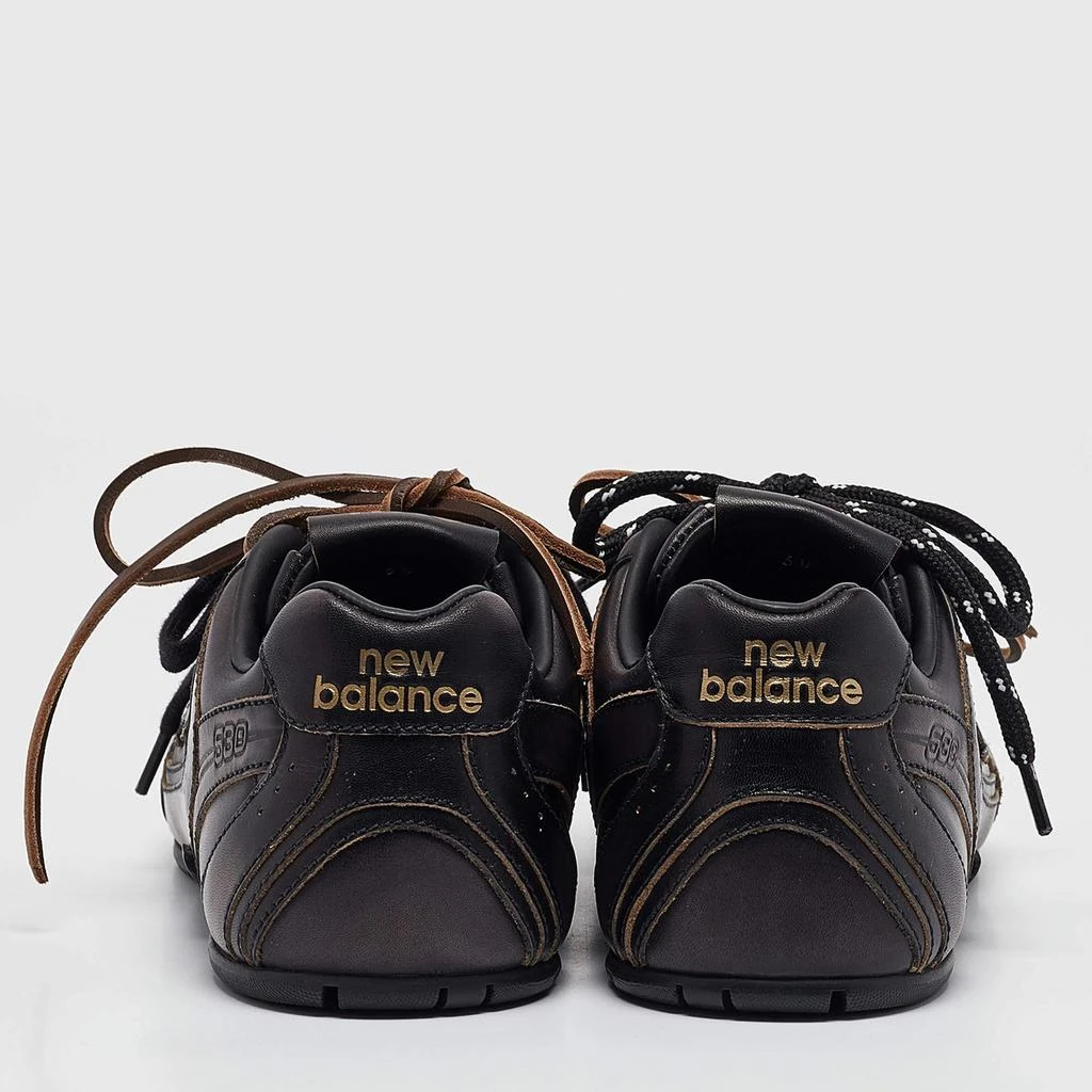 Miu Miu Miu Miu X New Balance Brown/Black Leather 530 SL Sneakers Size 38 5