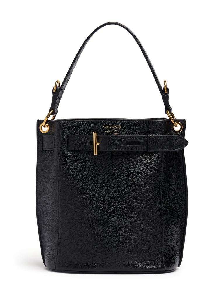 Tom Ford Mini Audrey Grain Leather Bucket Bag
