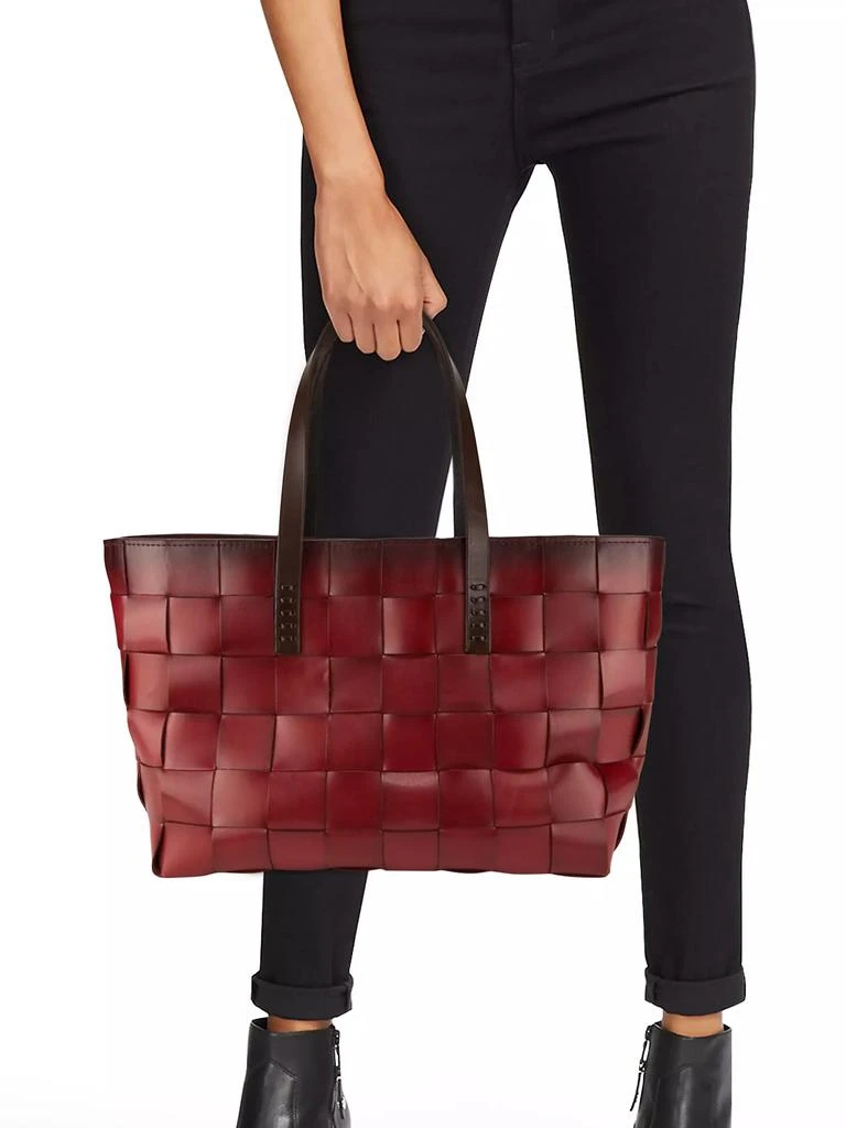 Dragon Diffusion Woven Leather Tote Bag 2