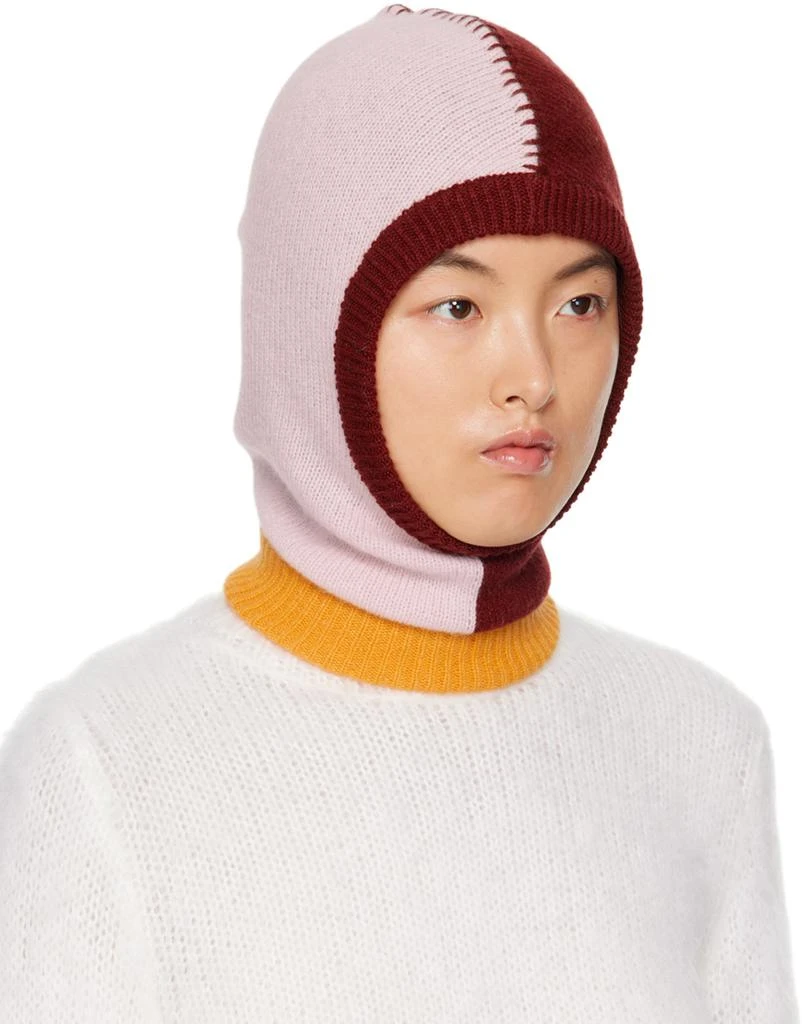Marni Pink & Red Colorblock Balaclava 2