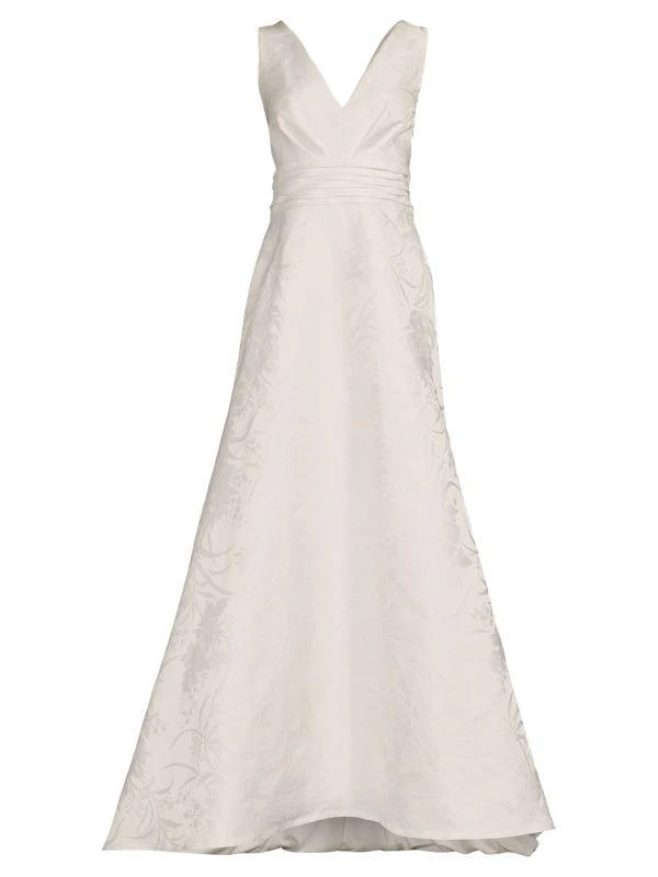 Tadashi Shoji Sleeveless Floral A Line Gown 3