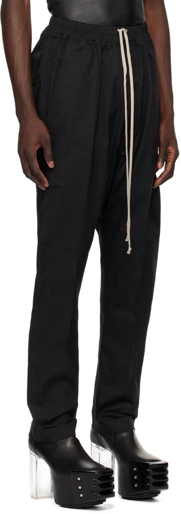 Rick Owens Black Porterville Drawstring Long Trousers 2