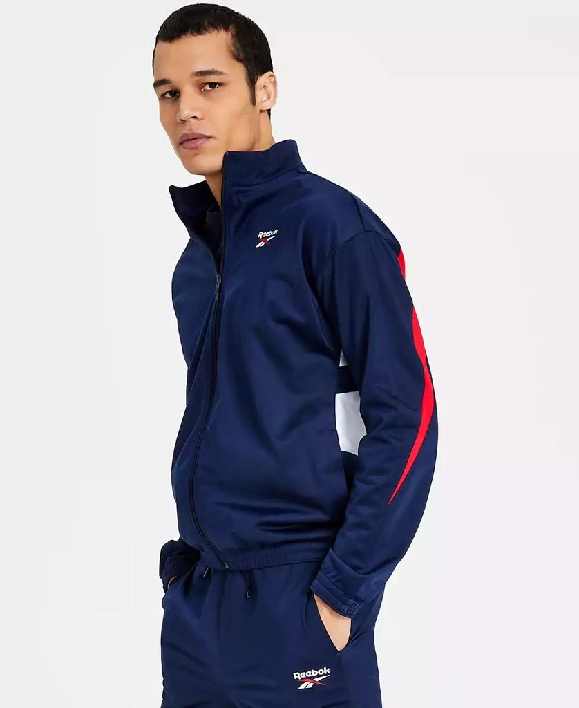  Men's Identity Vector Zip-Front Track Jacket