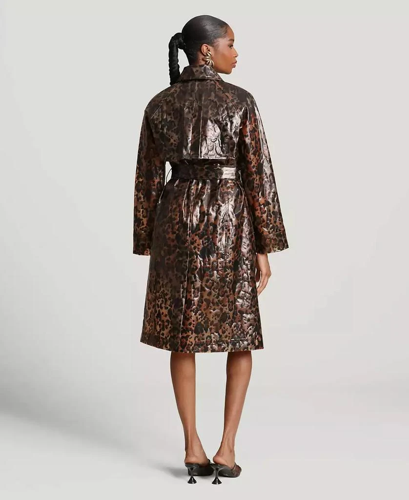 Avec Les Filles Women
s Center Front Belted Trench Coat 5