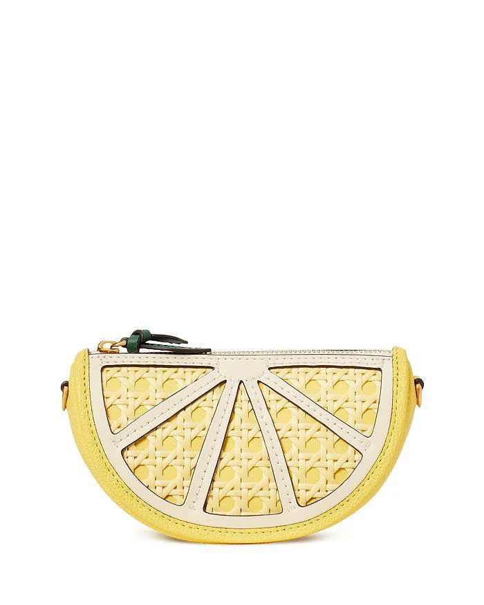 Kate Spade Lemon Drop Embellished Leather Mini Purse with Chain 1