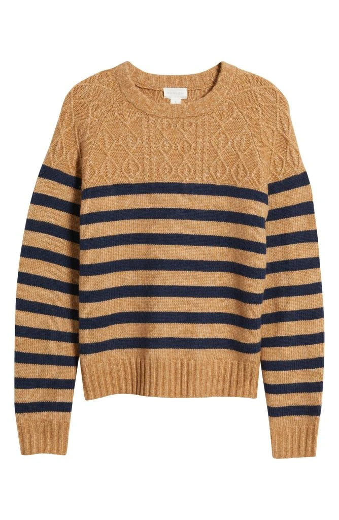 Caslon Stripe Crewneck Sweater 5