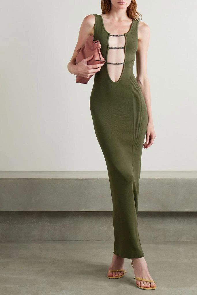 open lace back dress Christopher Esber Sculptured Pleated Rib Dress main image 1