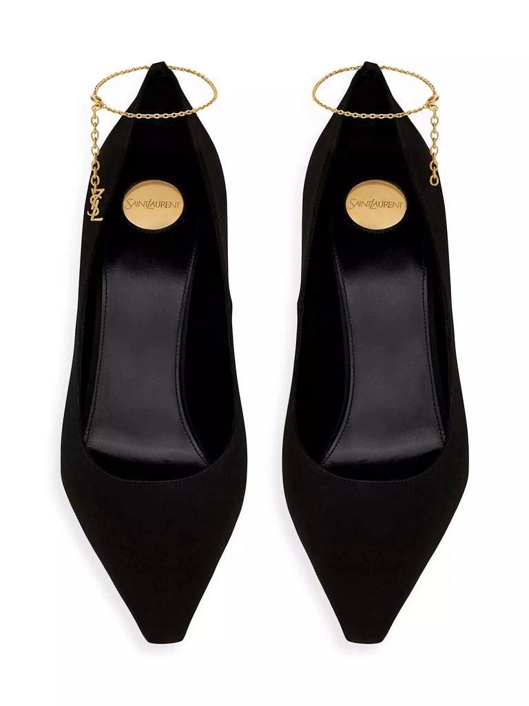 Yves Saint Laurent Régine Pumps in Satin Crepe 3