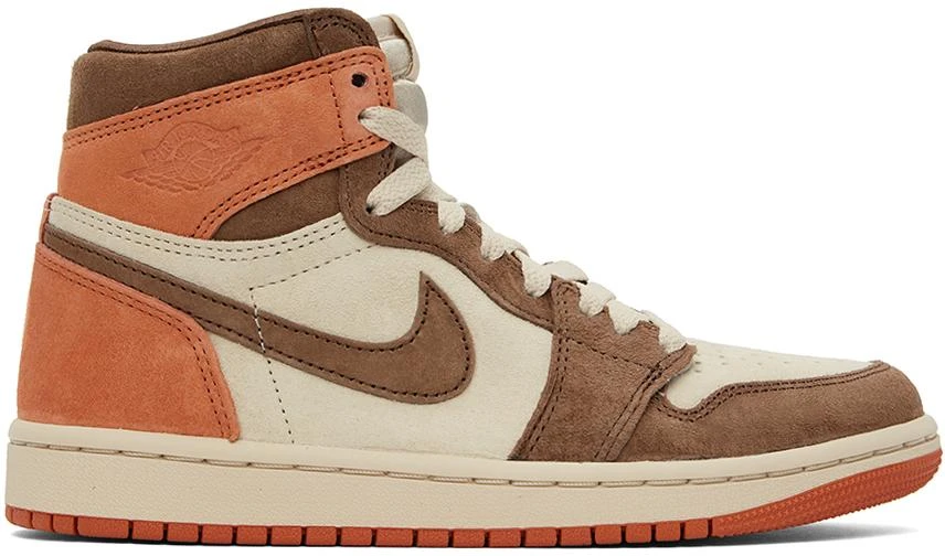 Jordan Beige & Brown Air Jordan 1 High Sneakers 1