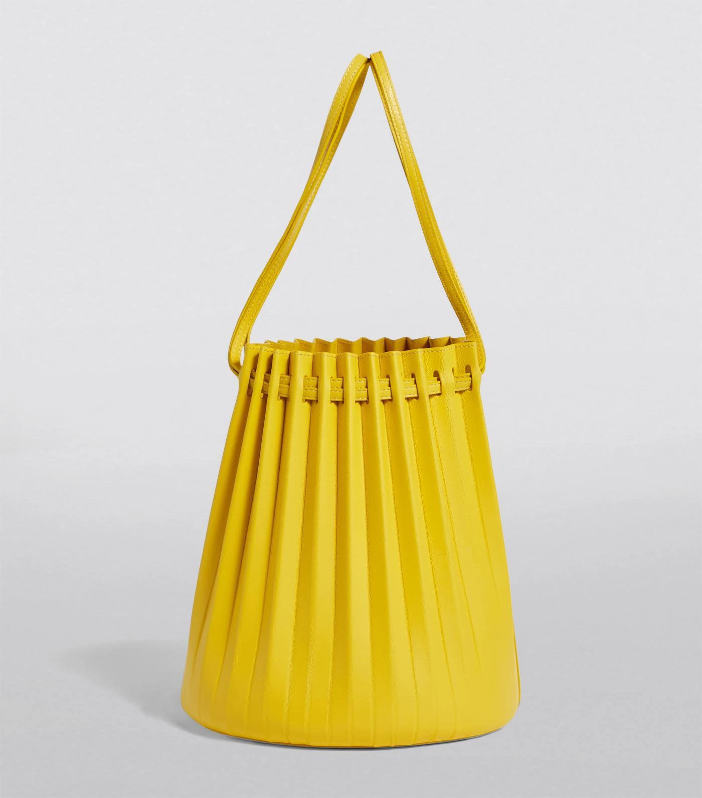Mansur Gavriel Leather Pleated Bucket Bag 4