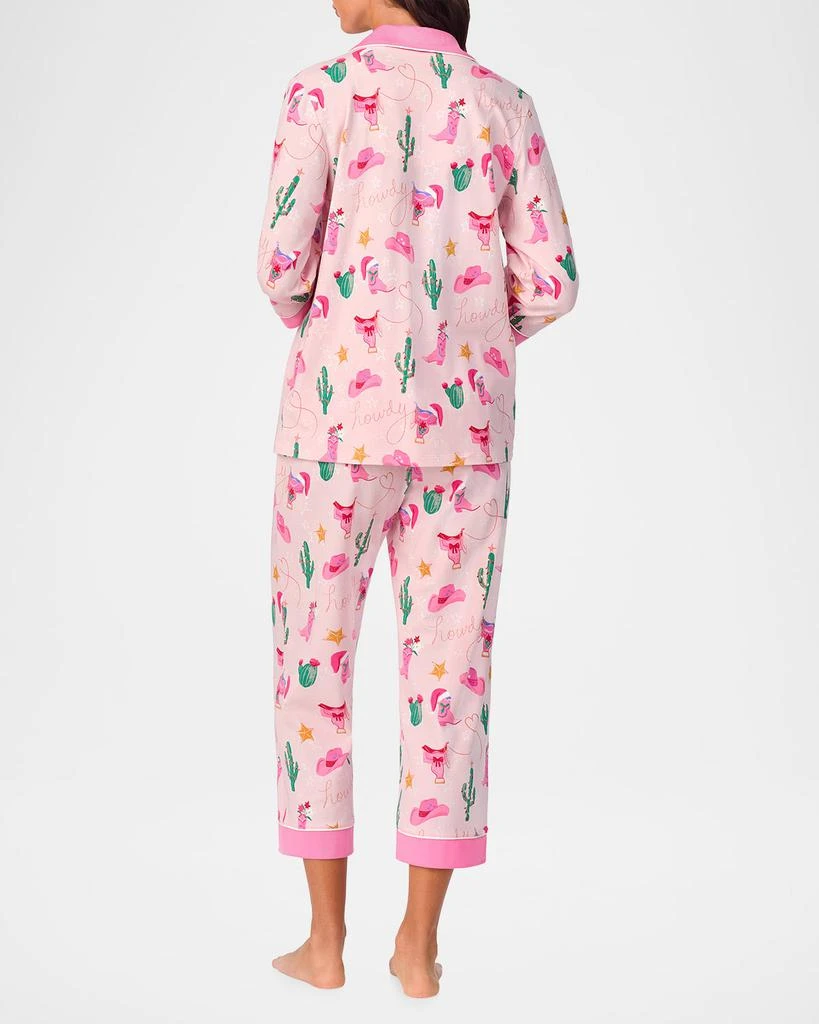 BedHead Pajamas Cropped Organic Cotton Jersey Pajama Set 3