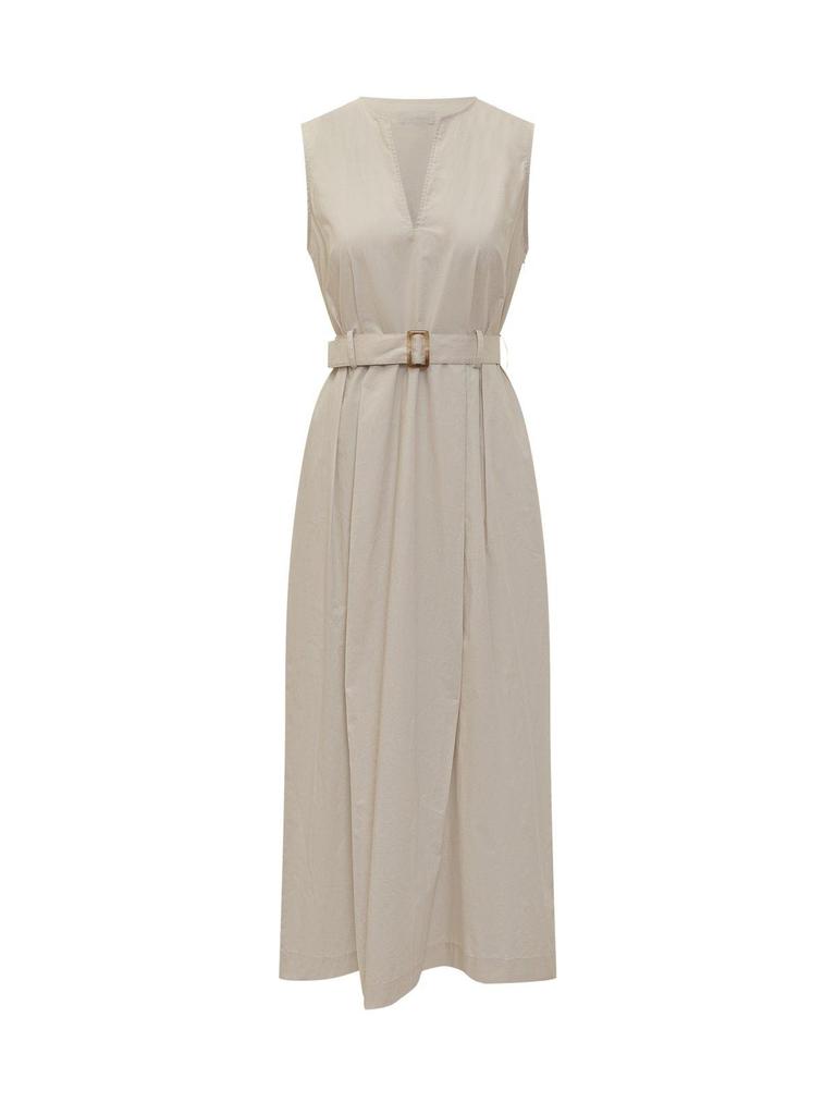 Woolrich Belt Detailed Sleeveless Dress
