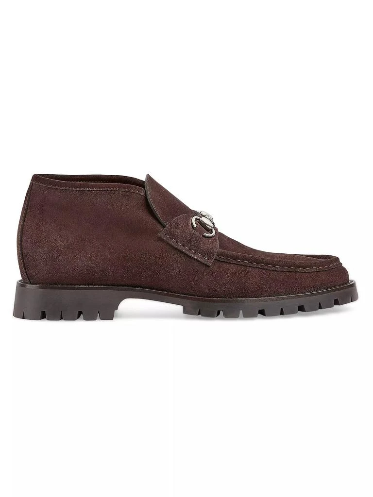 Gucci Sylke Horsebit Suede Ankle Boots 1