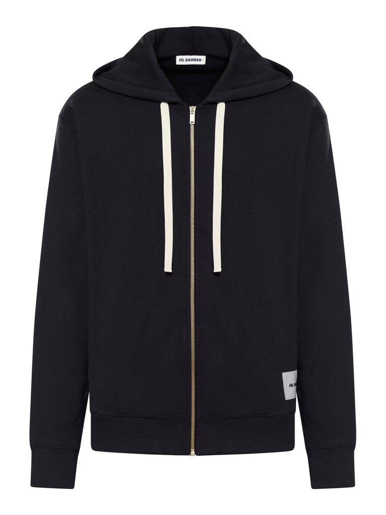 パーカー・フーディ Jil Sander Crew Neck Sweatshirt With Signature Logo Jil Sander Crew Neck Sweatshirt With Signature Logo