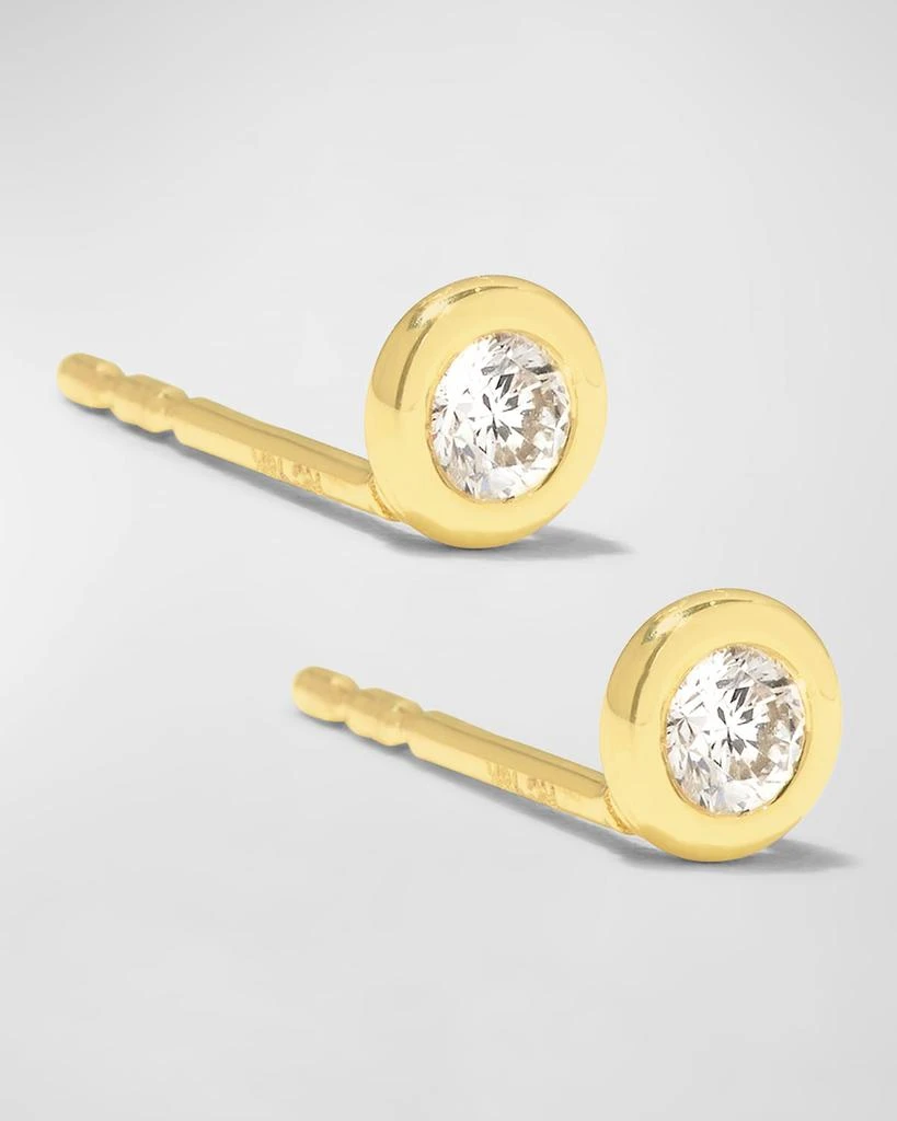 Roberto Coin 18k Gold Diamond Stud Earrings 3