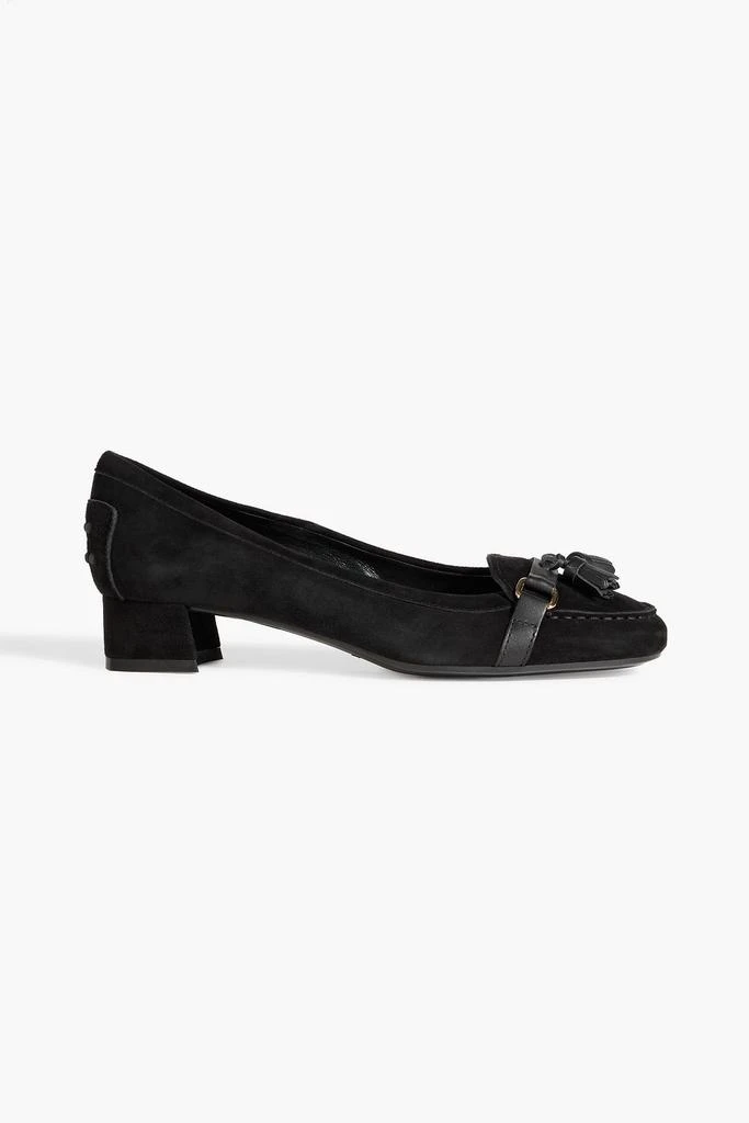 Tod's Tasseled suede pumps 1