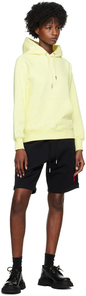 AMI SSENSE Exclusive Yellow Ami de Cœur Hoodie 4