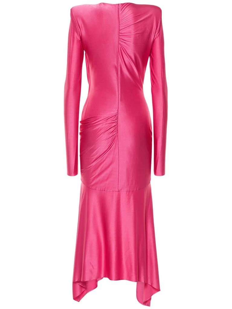Alexandre Vauthier Asymmetric Viscose Jersey Midi Dress 5