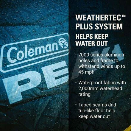 Coleman Peak1 Backpacking Tent: 2-Person 3-Season 2