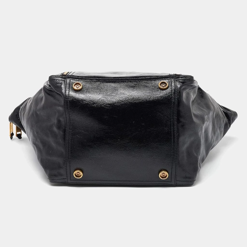 Yves Saint Laurent Yves Saint Laurent Black Patent Leather Large Downtown Tote 6