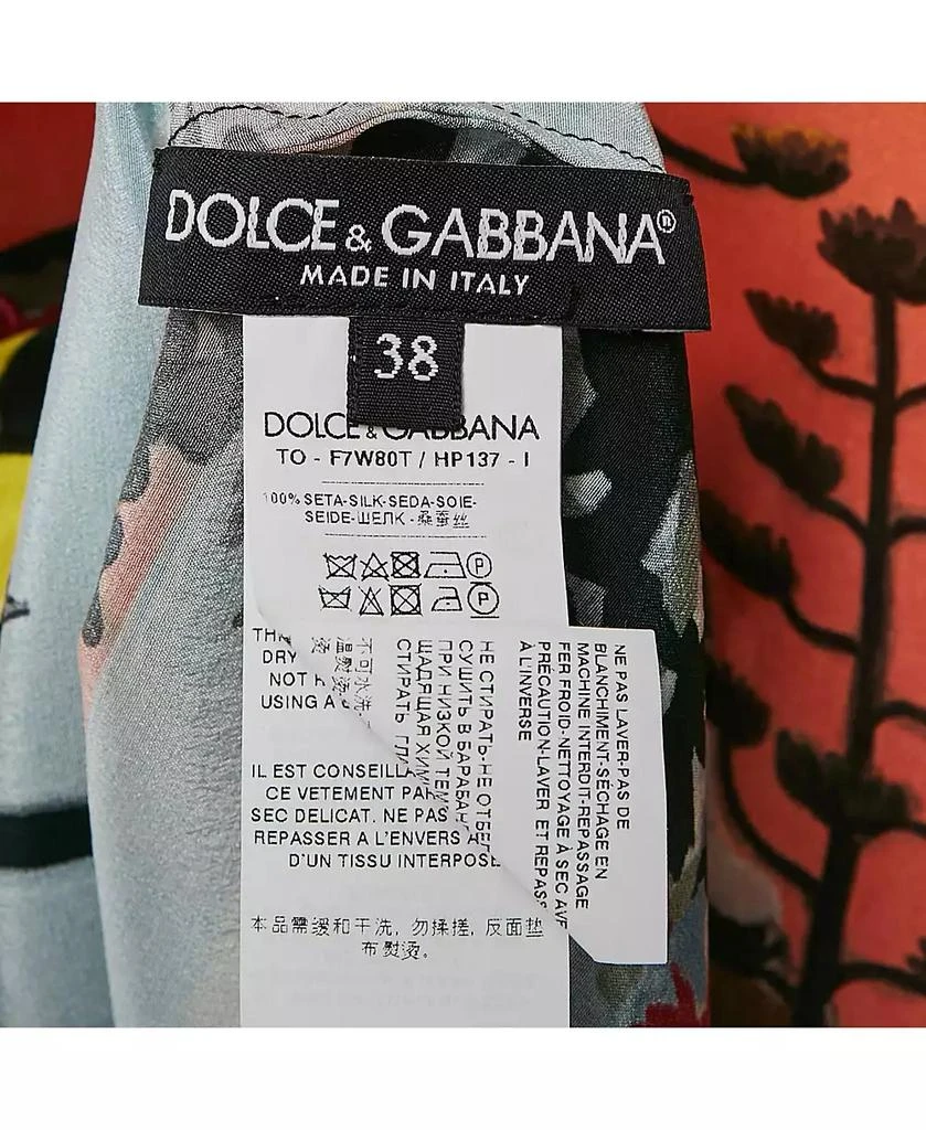 Pre-Owned Dolce 
Gabbana Women
s Multicolor Capri Print Silk Top 6