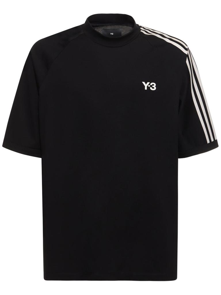 Y-3 3-stripe Logo Cotton T-shirt