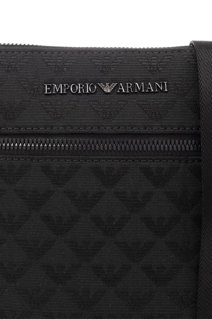 Emporio Armani Emporio Armani All-Over Jacquard Eagle Flat Shoulder Bag 6