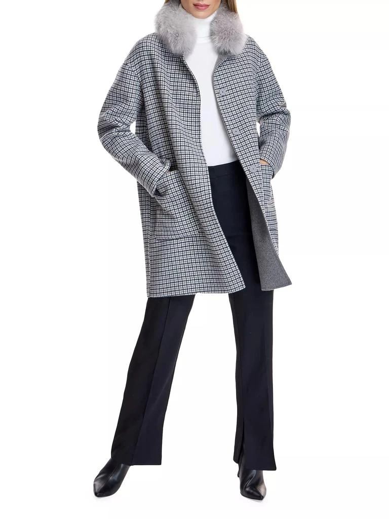 Maximilian Reversible Shearling-Collar Coat 2