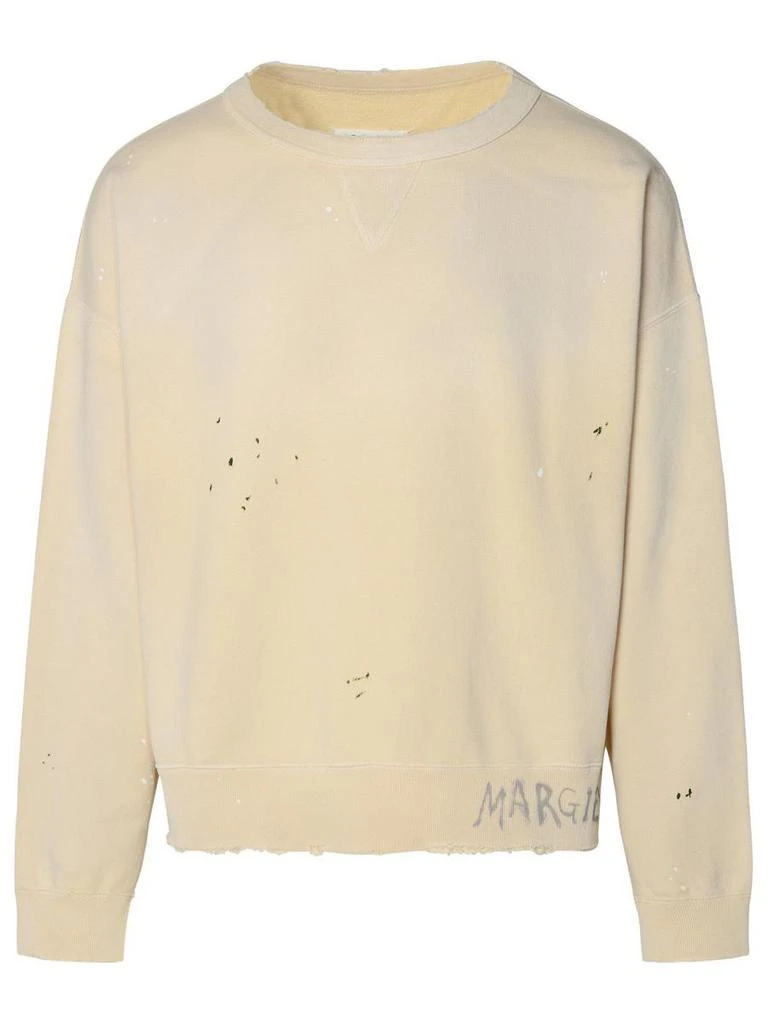 Maison Margiela Maison Margiela Cream Cotton Sweatshirt 1