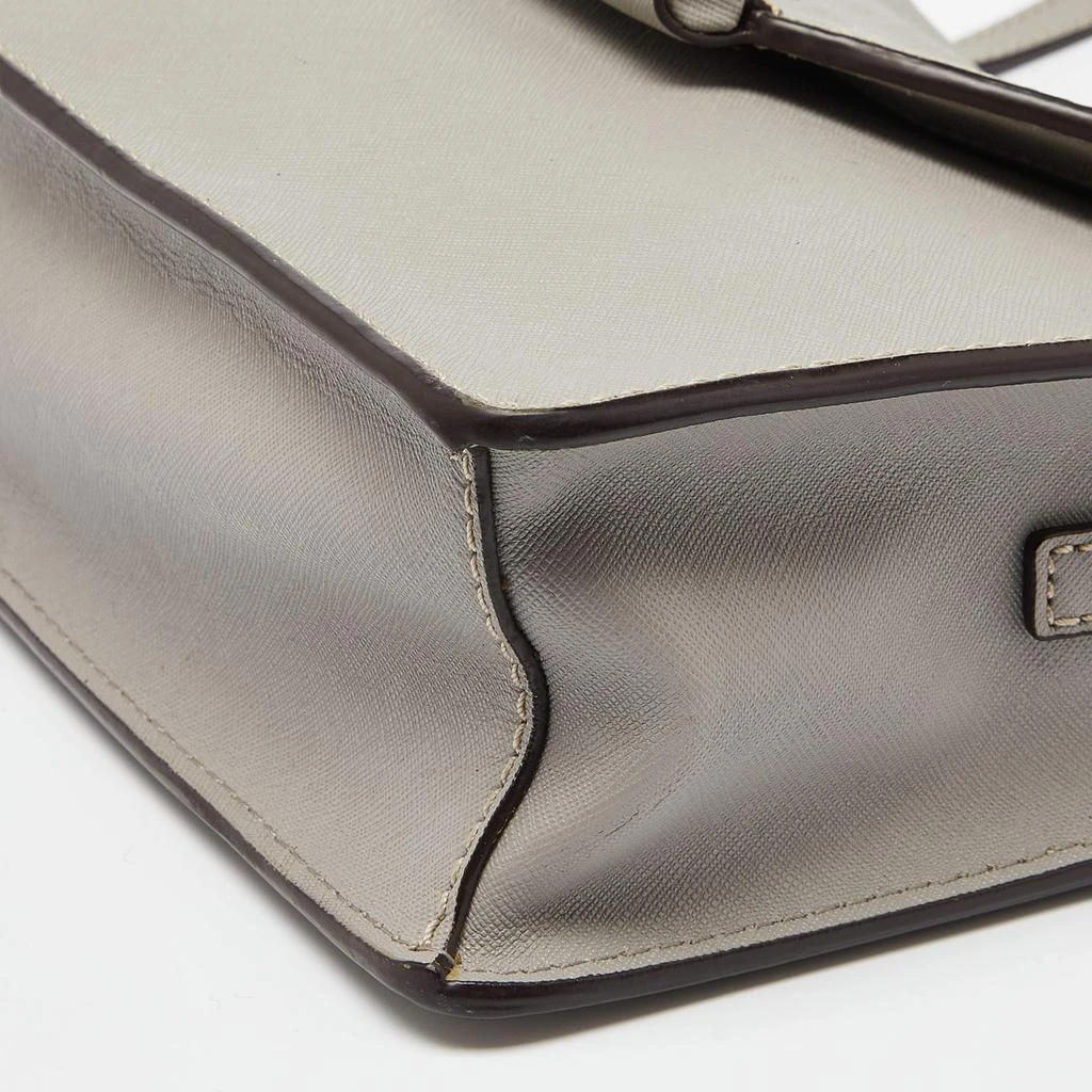 DKNY DKNY Grey Leather Flap Crossbody Bag 11