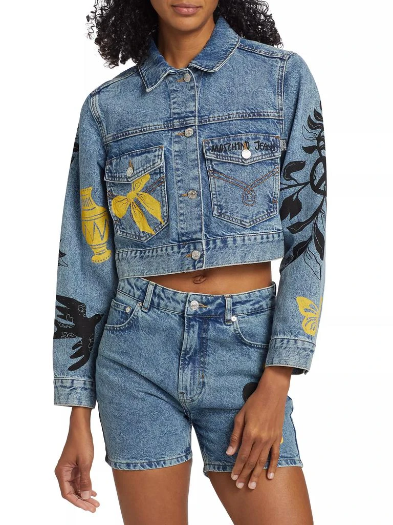 Moschino Jeans Printed Denim Jacket 3
