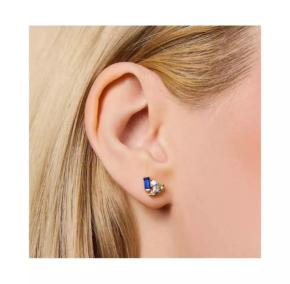 Little Sky Stone Seraphina Celeste Sapphire Stud Earrings 2