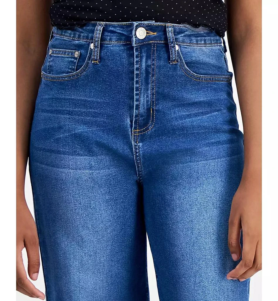 Gogo Jeans Juniors' High Rise Cropped Barrel Jeans 5