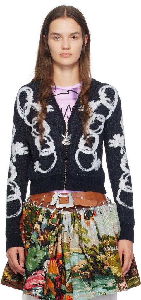ジャケット・アウター Chopova Lowena Blue Knot Eye Hooded CHOPOVA LOWENA Blue Knot Eye Hooded Cardigan - Jackets