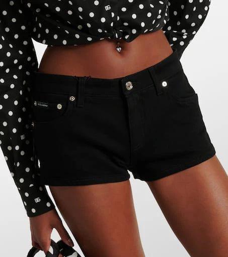 Dolce 
Gabbana Low-rise denim shorts 4