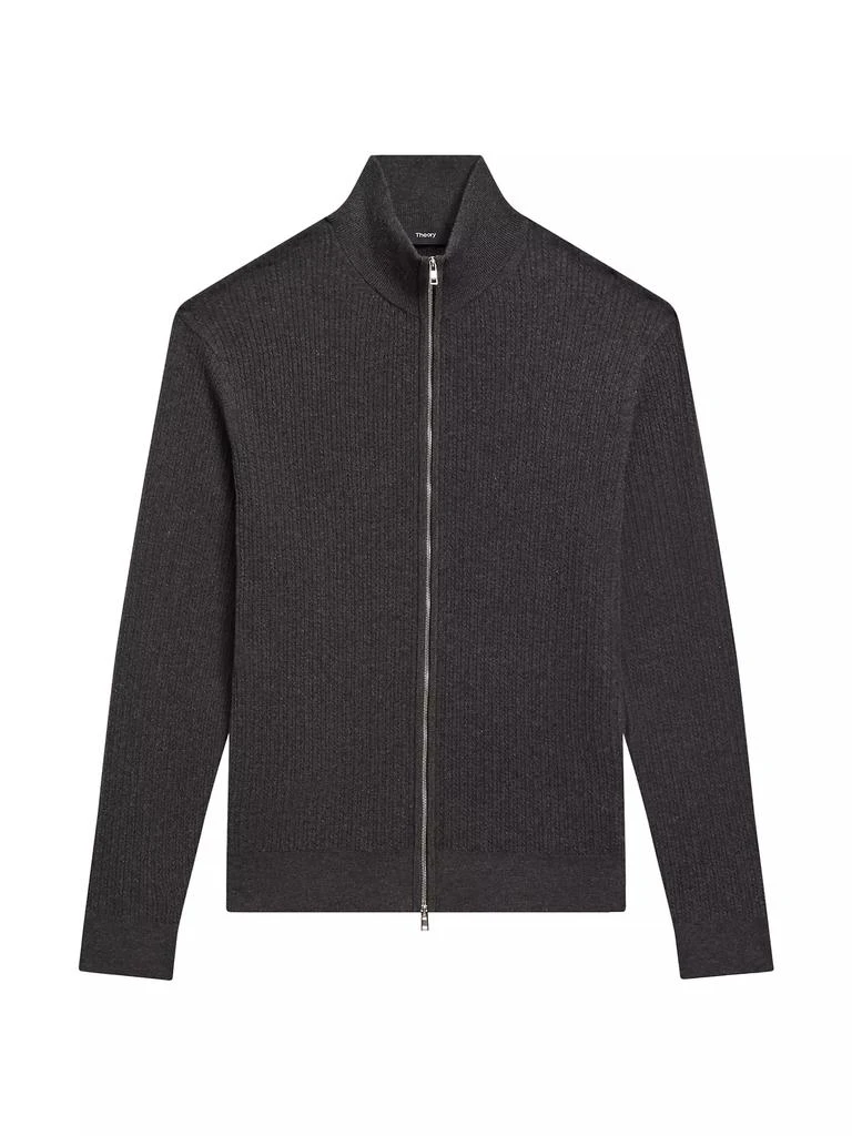 Theory Riland Cable-Knit Full-Zip Sweater 6