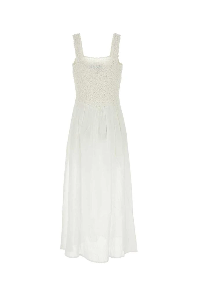 Gimaguas White Cotton Fole Dress 1