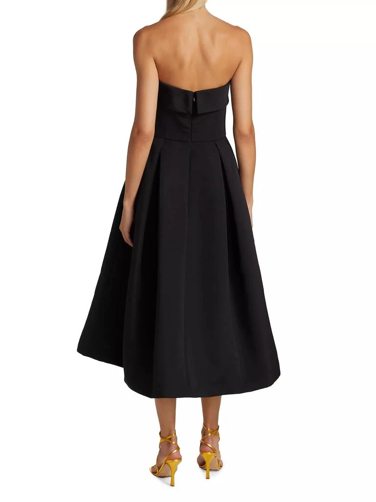 Amsale Faille Strapless Dress 5