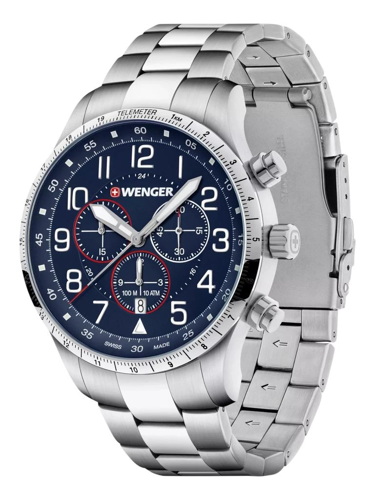 Wenger Swiss Army Men's 01.1543.118 Attitude Chrono Blue Dial Watch 44 mm 3