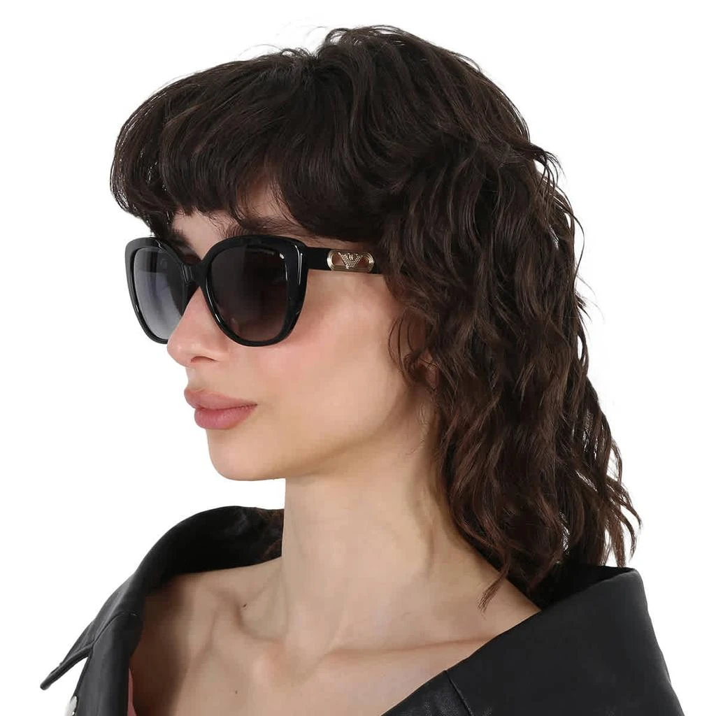 Emporio Armani Polarized Grey Gradient Butterfly Ladies Sunglasses EA4214U 50178G 54 2