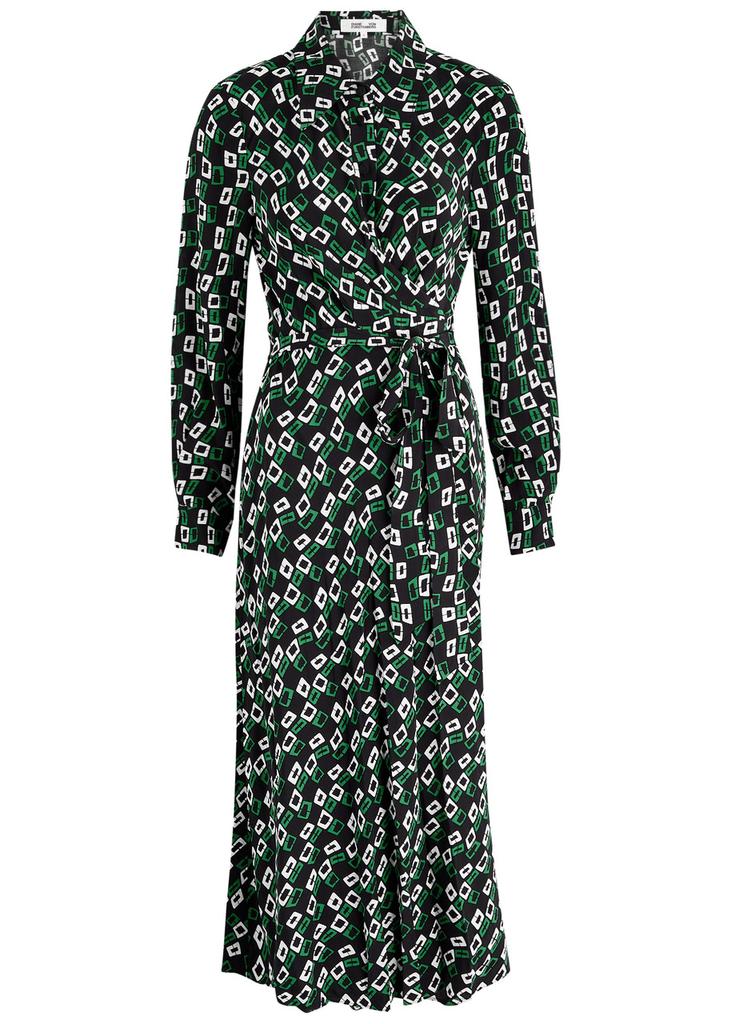 DIANE VON FURSTENBERG Tori printed midi wrap dress M-UK12-M DIANE VON FURSTENBERG Tori printed midi wrap dress M-UK12-M