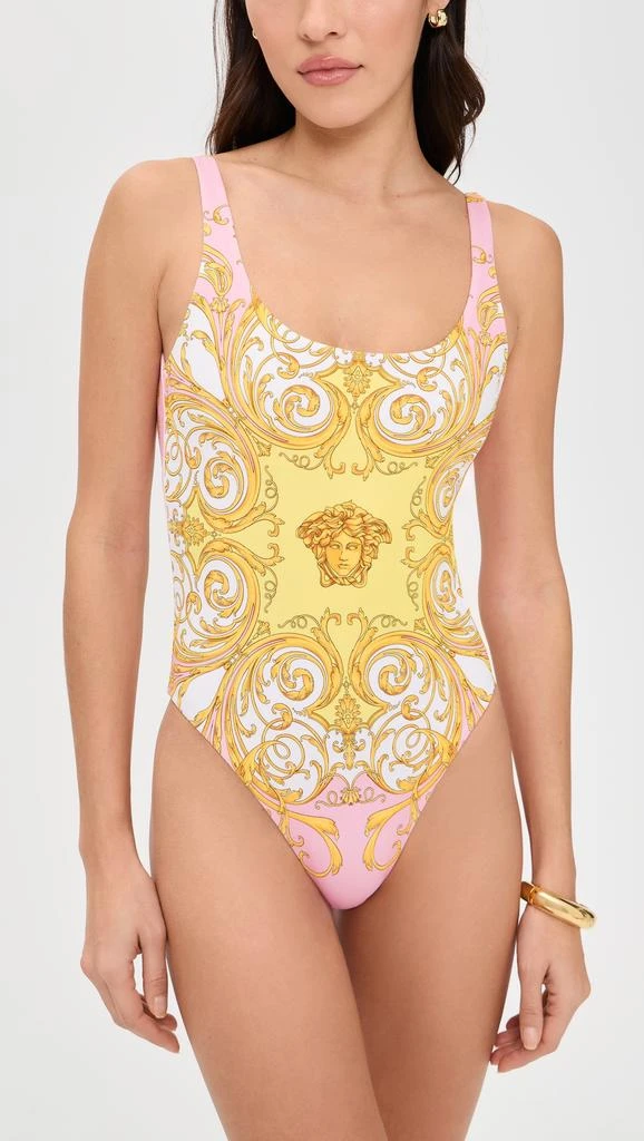 Versace Swimsuit Printed Recycled Lycra Swimsuit