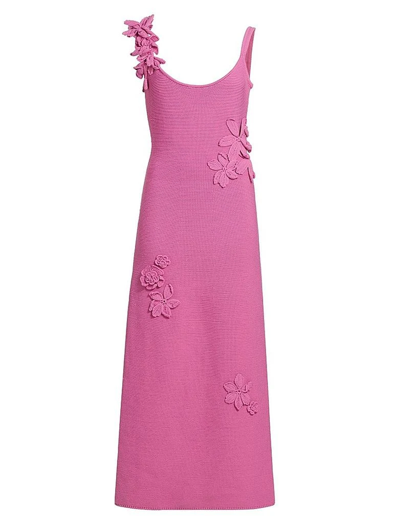 Allegra Floral Appliqu Knit Maxi Dress