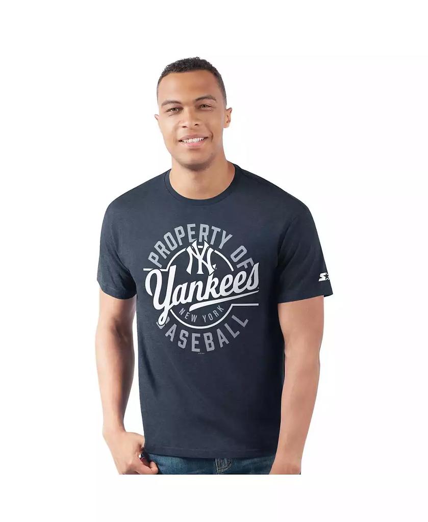 Starter Men's Navy New York Yankees Prime Time Property of T-Shirt