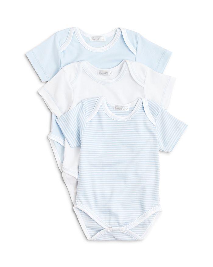 Kissy Kissy Boys' Stripe & Solid Bodysuit, 3 Pack - Baby