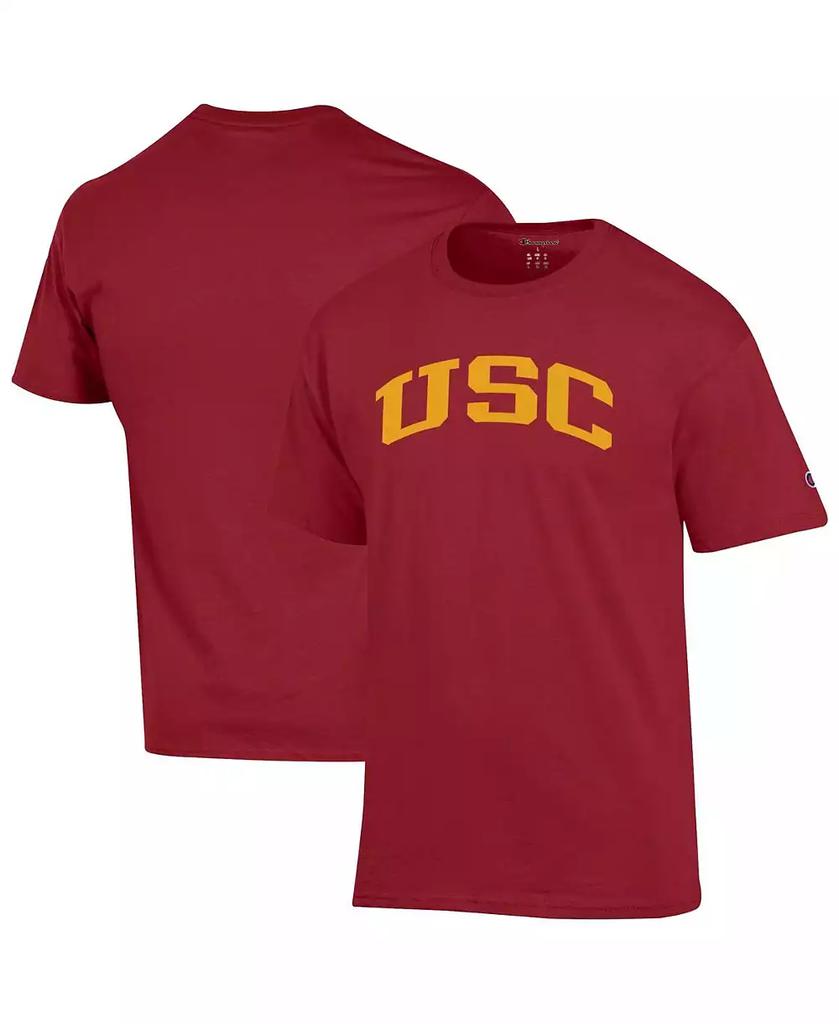 CHAMPION Men
s Cardinal USC Trojans Basic Arch T-Shirt